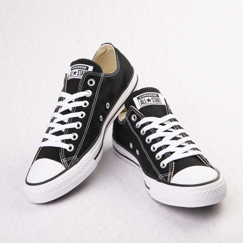 Men's Black Coverse Cardinals Low Top Canvas All Star Sneakers 001