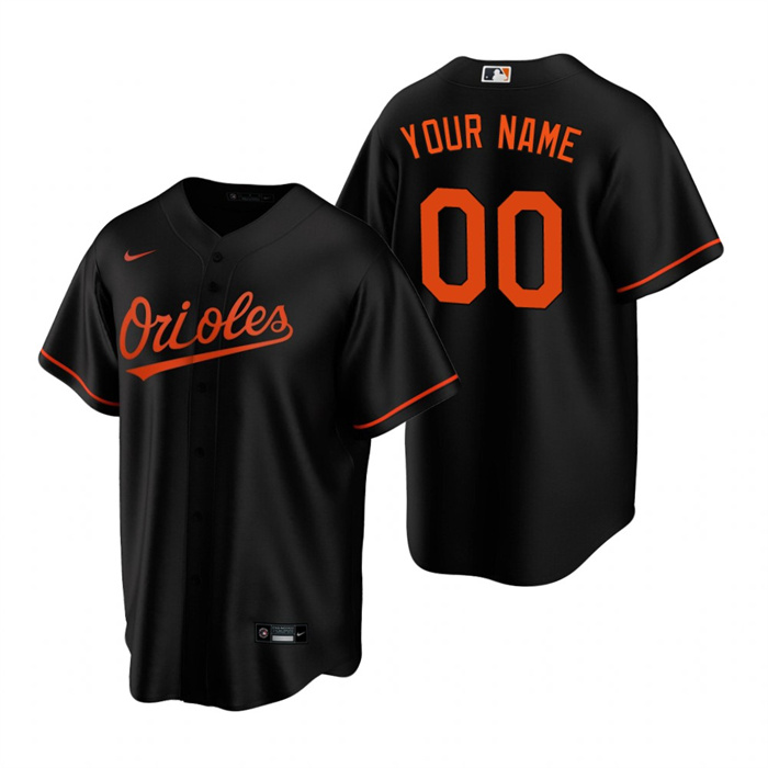 Youth Black Baltimore Orioles Active Player Custom Cool Base Stitched Baseball Jersey