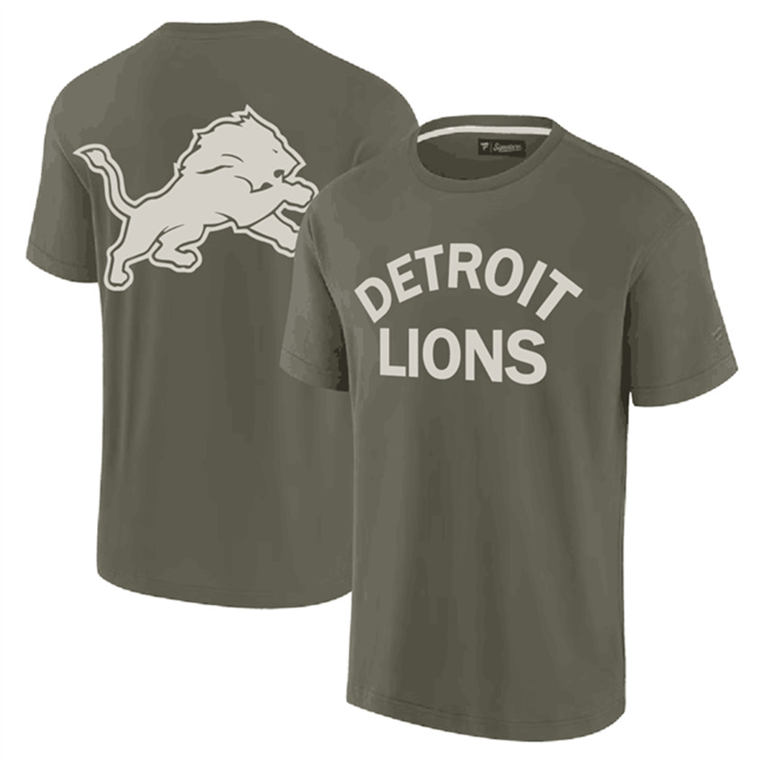Men's Olive Detroit Lions Elements Super Soft Short Sleeve T-Shirt