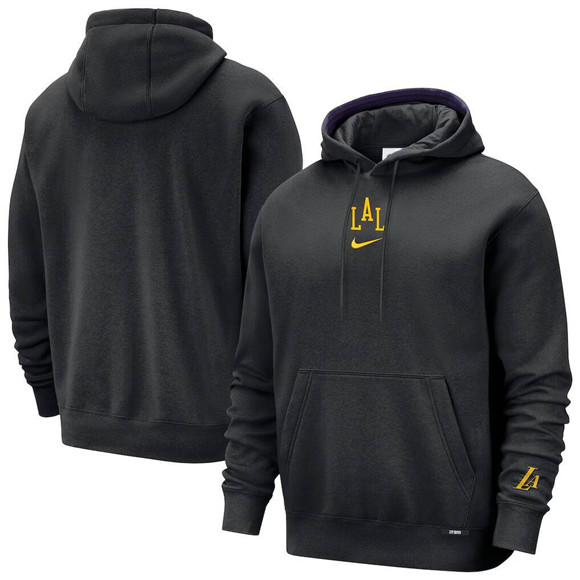 Men's Black Los Angeles Lakers 2025/26 City Edition Hoodie