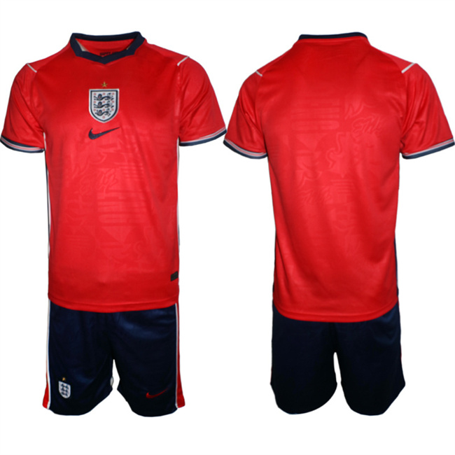 Men's Red England 2026 Away Soccer Jersey Suit