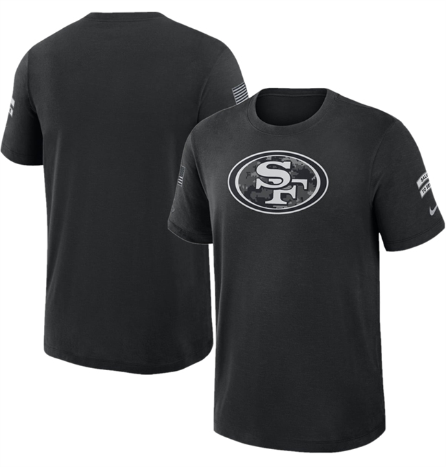 Men's Black San Francisco 49ers 2026 Salute to Service Sideline Dri-FIT T-Shirt