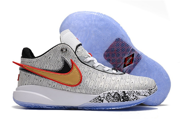 Men's GreyRunning Weapon LeBron James 20  Shoes 088