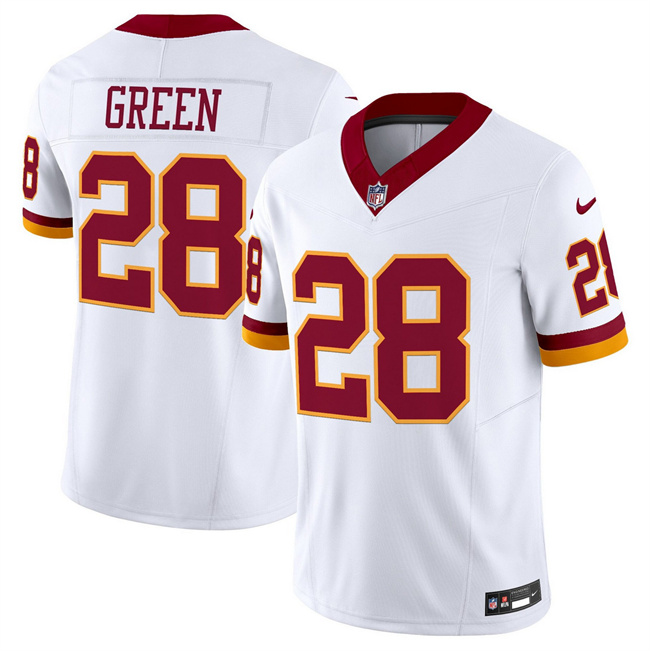 Men's White Washington Commanders #28 Darrell Green 2025 F.U.S.E. Throwback Vapor Limited Stitched Football Jersey
