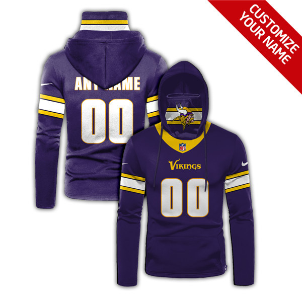 Men's Minnesota Vikings 2020 Customize Hoodies Mask