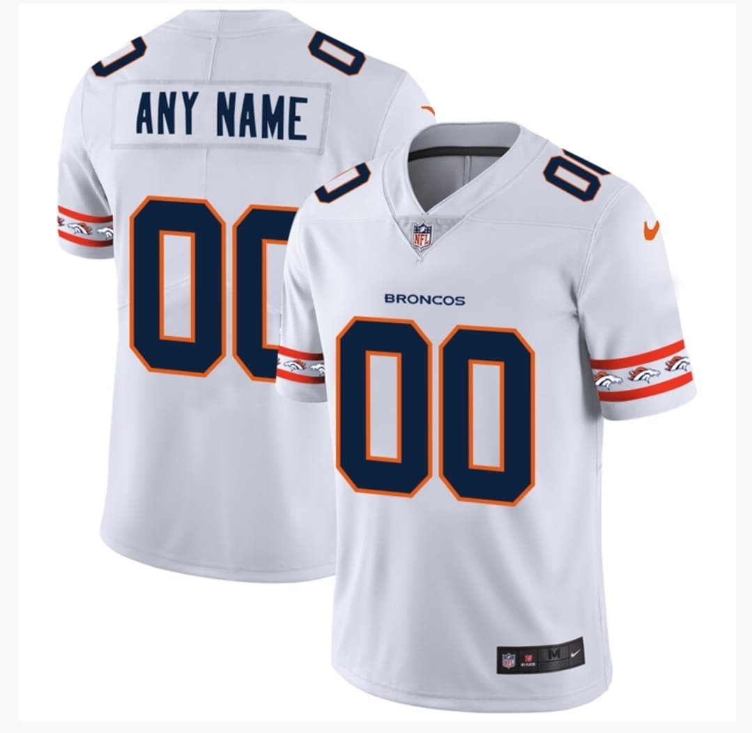 Men's White Denver Broncos Stitched Jersey