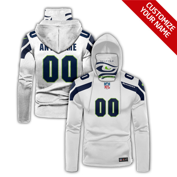 Men's Seattle Seahawks 2020 Customize Hoodies Mask