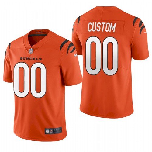 Men's Orange Cincinnati Bengals Customized 2021 Vapor Untouchable Limited Stitched Jersey