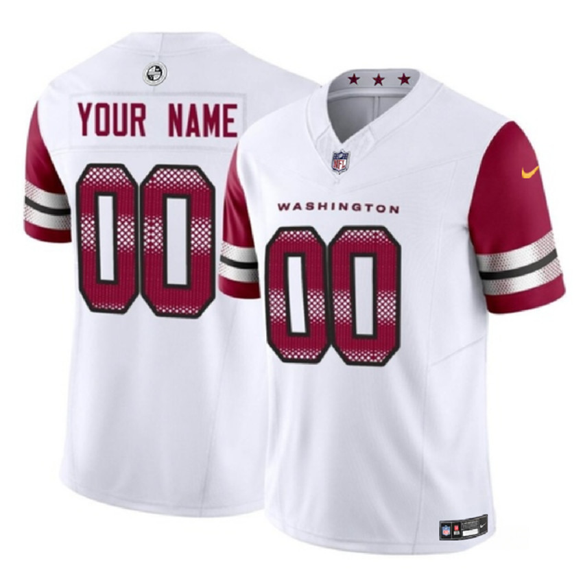Women's White Washington Commanders Active Player Custom 2023 F.U.S.E Throwback Vapor Limited Stitched Football Jersey