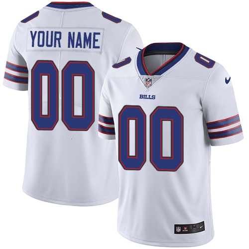 Youth Buffalo Bills Customized White Stitched Vapor Untouchable Limited Football Jersey