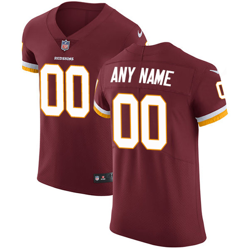 Men's Washington Redskins Customized Burgundy Red Team Color Stitched Vapor Untouchable Elite Football Jersey