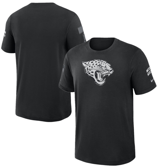 Men's Black Jacksonville Jaguars 2026 Salute to Service Slub T-Shirt