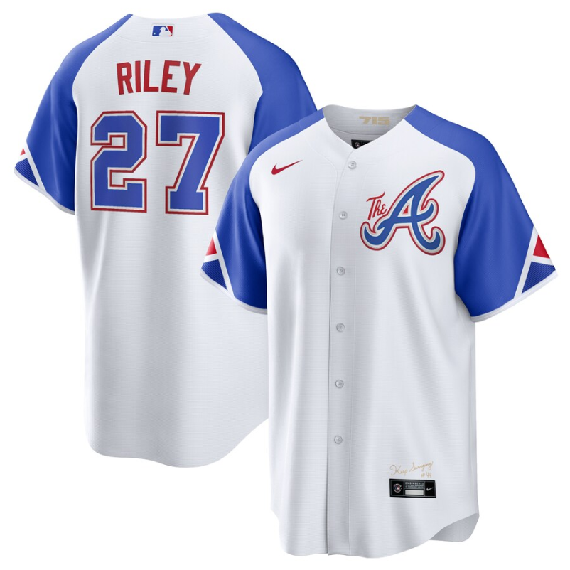Men's White Atlanta Braves Active Player Custom 2023 City Connect Cool Base Stitched Baseball Jersey