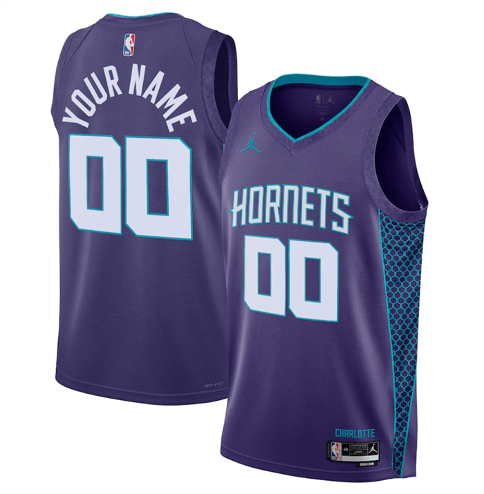 Youth Purple Charlotte Hornets Active Player Custom 2022/2023 White City Edition Stitched Basketball Jersey