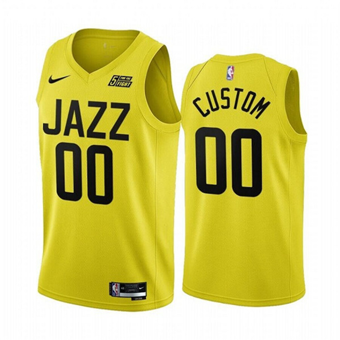 Youth Yellow Utah Jazz Active Player Custom 2022/23 Icon Edition Stitched Jersey