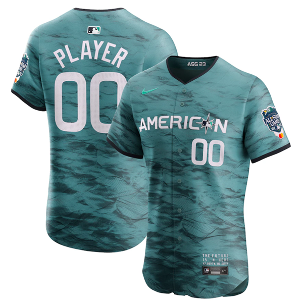 Men's Teal ACTIVE PLAYER Custom 2023 All-Star Flex Base Stitched MLB Jersey