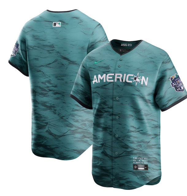 Men's Teal Houston Astros Blank 2023 All-star Cool Base Stitched Baseball Jersey
