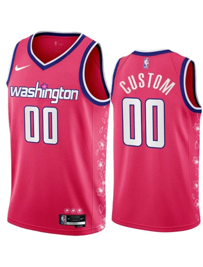 Youth Pink Washington Wizards Active Player Custom 2022/23 City Edition Stitched Basketball Jersey