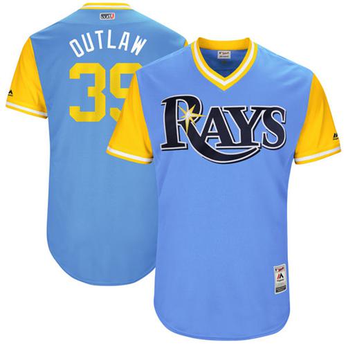 Rays #39 Kevin Kiermaier Light Blue