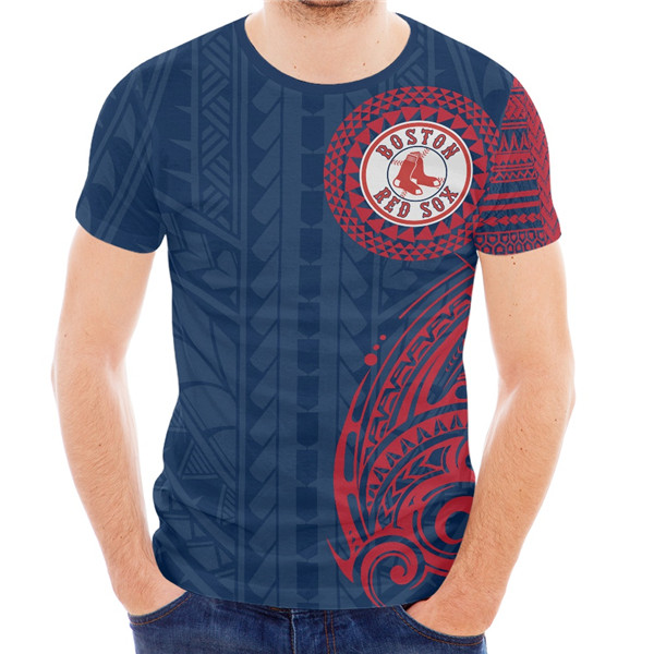 Men's  Navy/Red Boston Red Sox T-Shirt