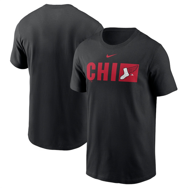 Men's Black Chicago White Sox 2025 City Connect Tricode T-Shirt