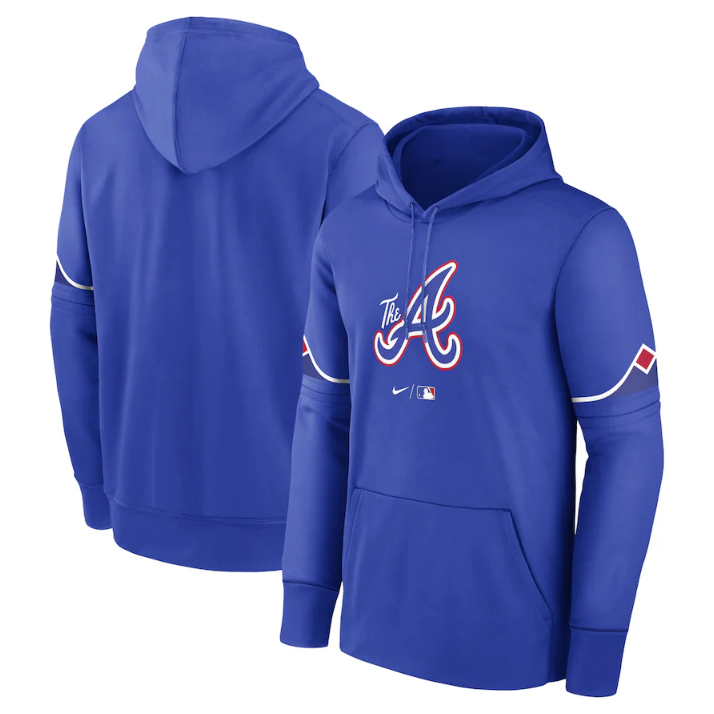 Men's Royal Atlanta Braves 2023 City Coonnect Pullover Hoodie