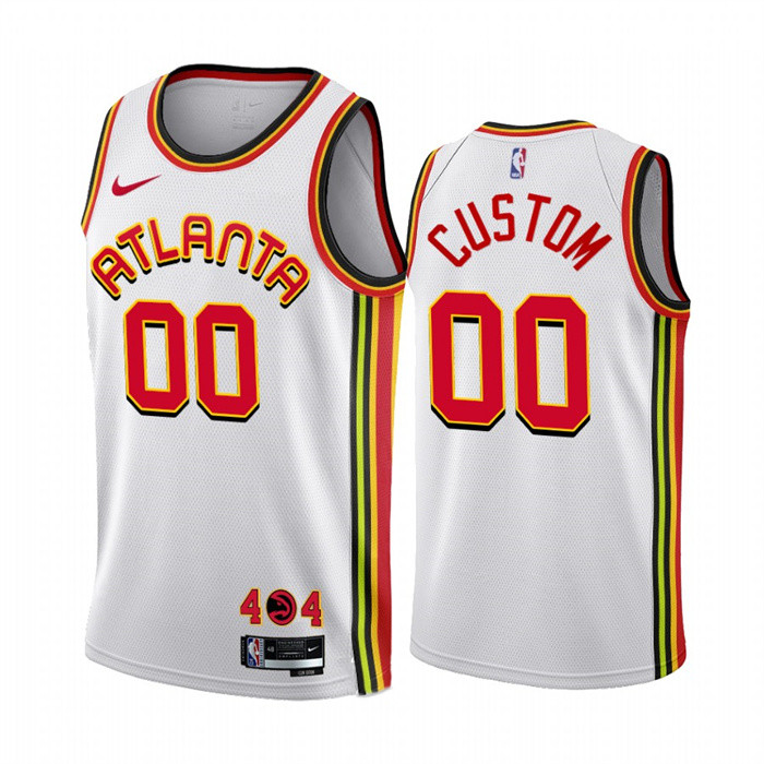 Youth White Atlanta Hawks Active Player Custom Association Edition Stitched Jersey