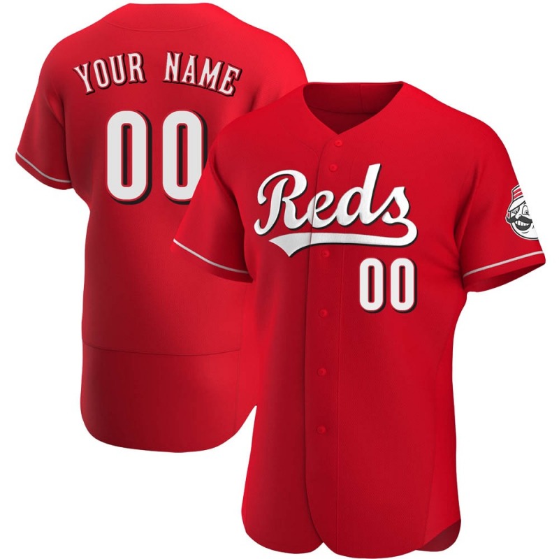 Men's Red Cincinnati Reds Customized Stitched Jersey
