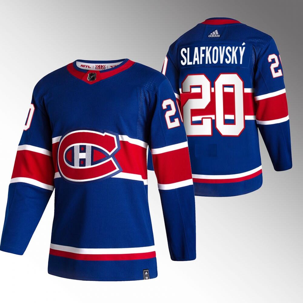 Men's Blue Montreal Canadiens Active Player Custom Stitched Jersey