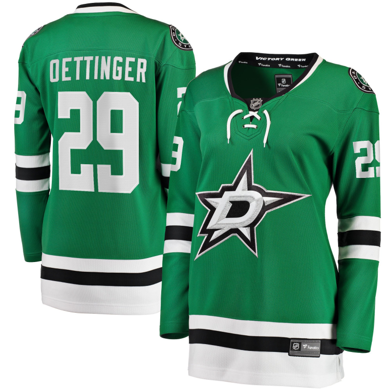 Women's Green Dallas Stars #29 Jake Oettinger 2024-25 Home Stitched Hockey Jersey