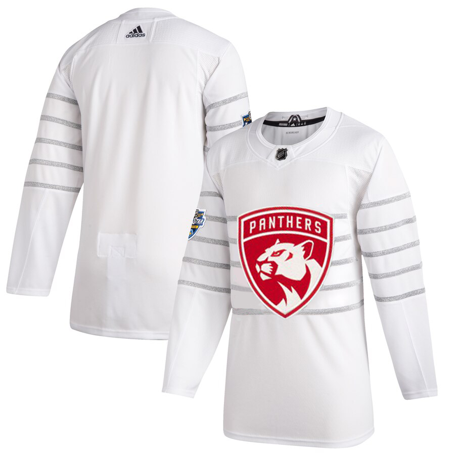 Men's Custom Florida Panthers Adidas White 2020 NHL All-Star Game Jersey
