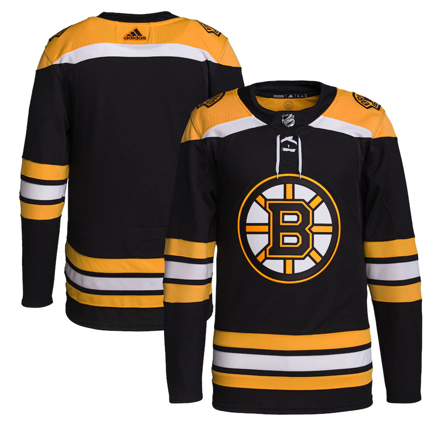 Men's Black Boston Bruins Home Primegreen Stitched Jersey