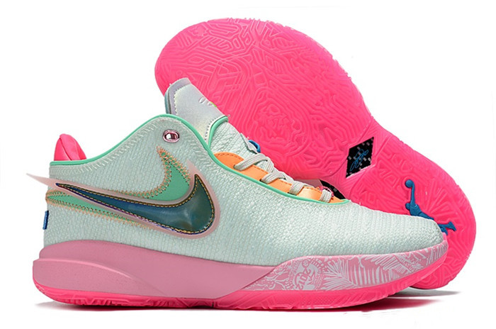 Women's Running Weapon LeBron James 20 Green Shoes 002