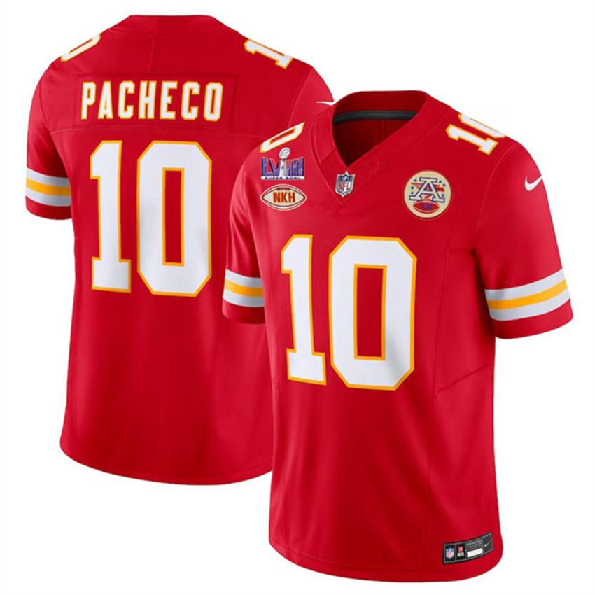 Men's Red Kansas City Chiefs #10 Isiah Pacheco F.U.S.E. With