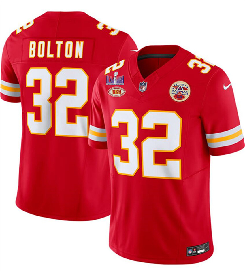Men's Red Kansas City Chiefs #32 Nick Bolton F.U.S.E. With