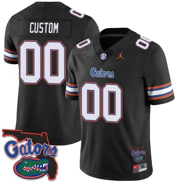 Men's Black Florida Gators ACTIVE PLAYER Custom 2023 F.U.S.E. Stitched Jersey