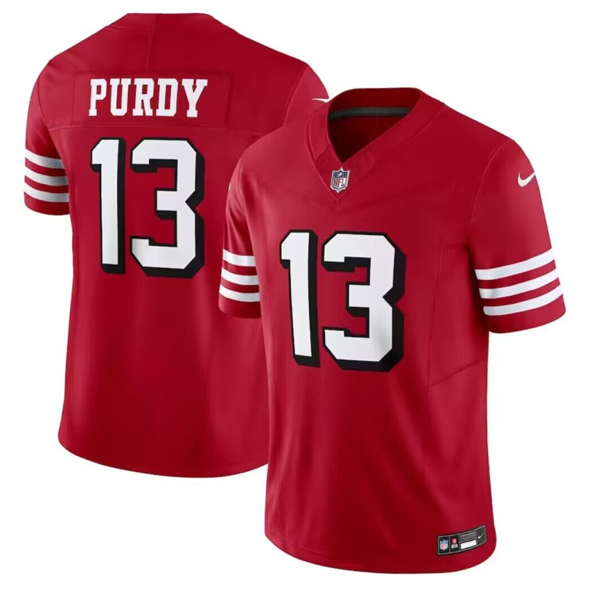 Men's New Red San Francisco 49ers #13 Brock Purdy 2023 F.U.S.E. Vapor Untouchable Limited Stitched Football Jersey