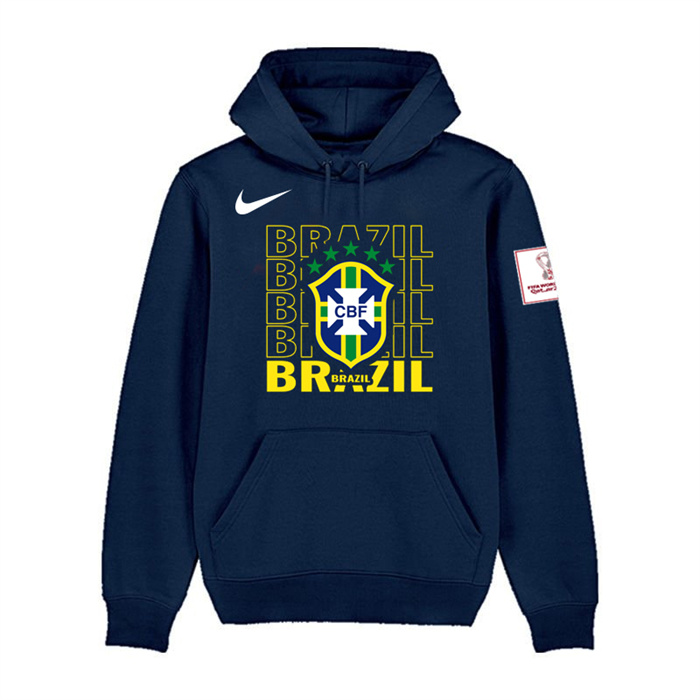 Men's Black Brazil FIFA World Cup Soccer Hoodie