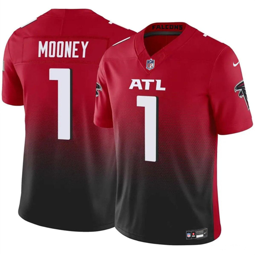 Men's Red Atlanta Falcons #1 Darnell Mooney 2024 F.U.S.E. Vapor Untouchable Limited Stitched Football Jersey
