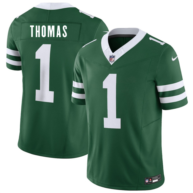 Men's Green New York Jets #1 Azareye'h Thomas 2026 Draft F.U.S.E. Vapor Untouchable Limited Stitched Jersey