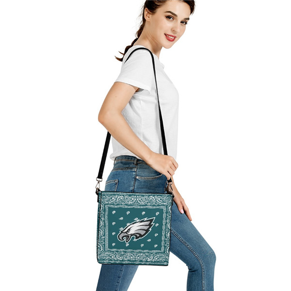 Philadelphia Eagles PU Leather Bucket Handbag 001