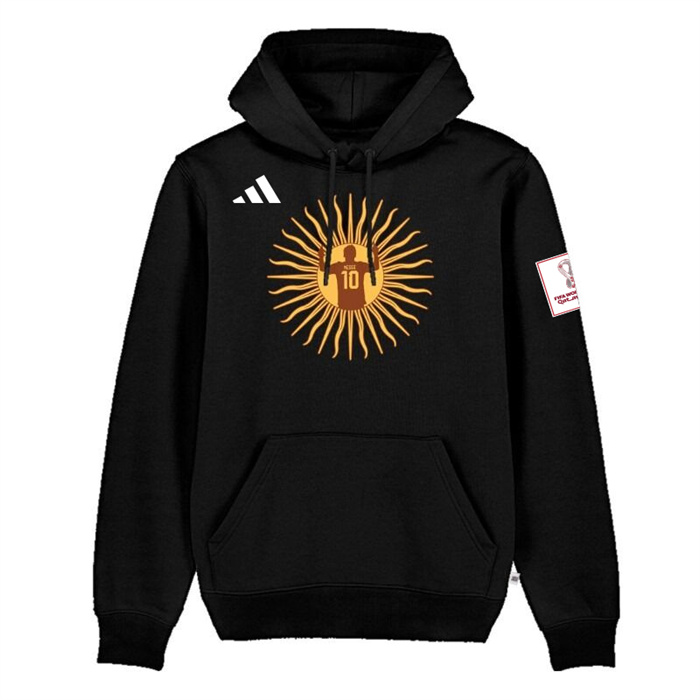 Men's Black Argentina FIFA World Cup Soccer Hoodie