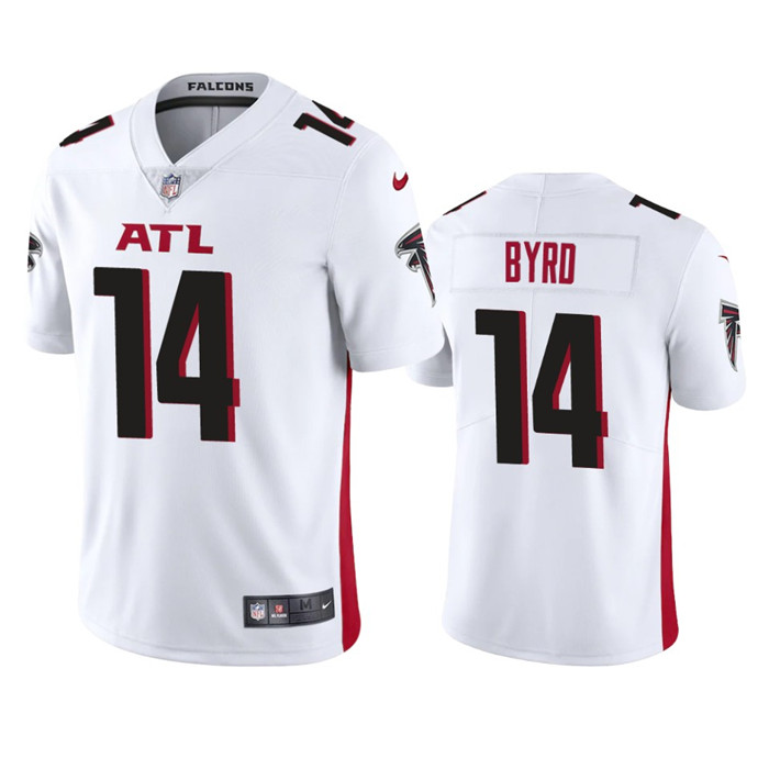 Men's White Atlanta Falcons #14 Damiere Byrd Vapor Untouchable Stitched Football Jersey