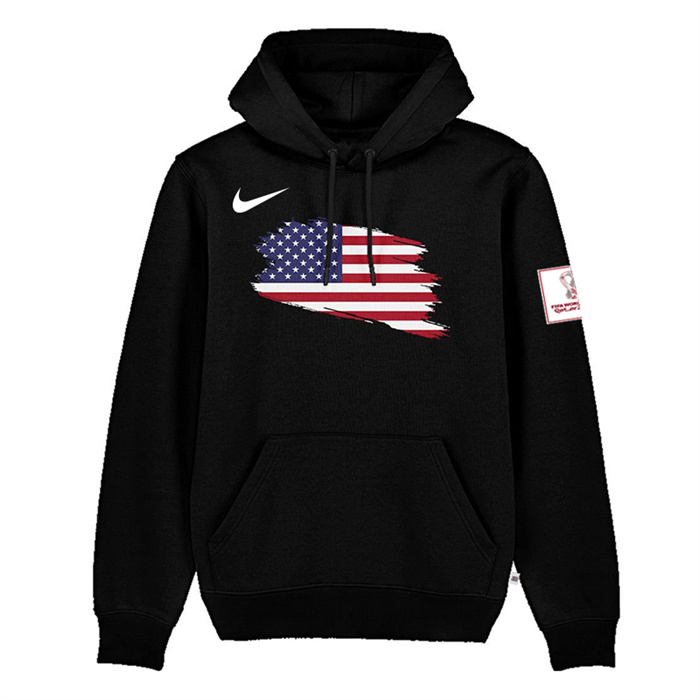 Men's Black USA 2022 FIFA World Cup Soccer Hoodie
