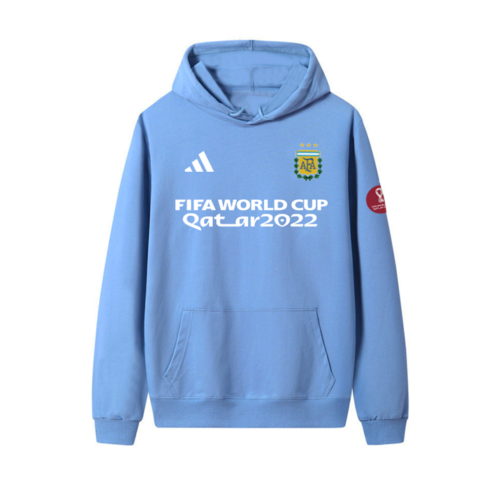 Men's Blue Argentina 2022 FIFA World Cup Soccer Hoodie