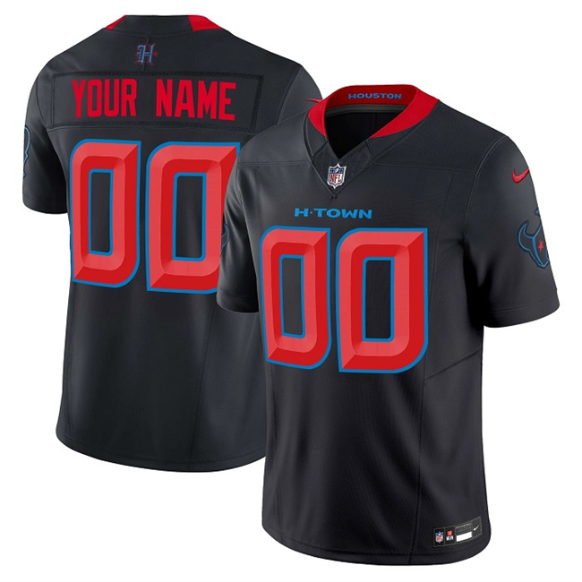 Men's Navy Houston Texans Active Player Custom 2024 2nd Alternate F.U.S.E Vapor Stitched jersey