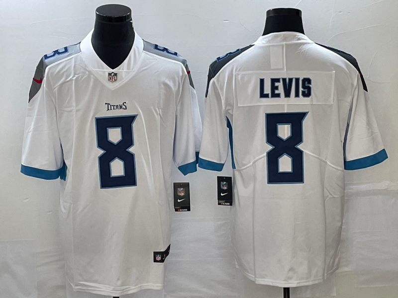Men's White Tennessee Titans #8 Will Levis Vapor Untouchable Stitched Jersey