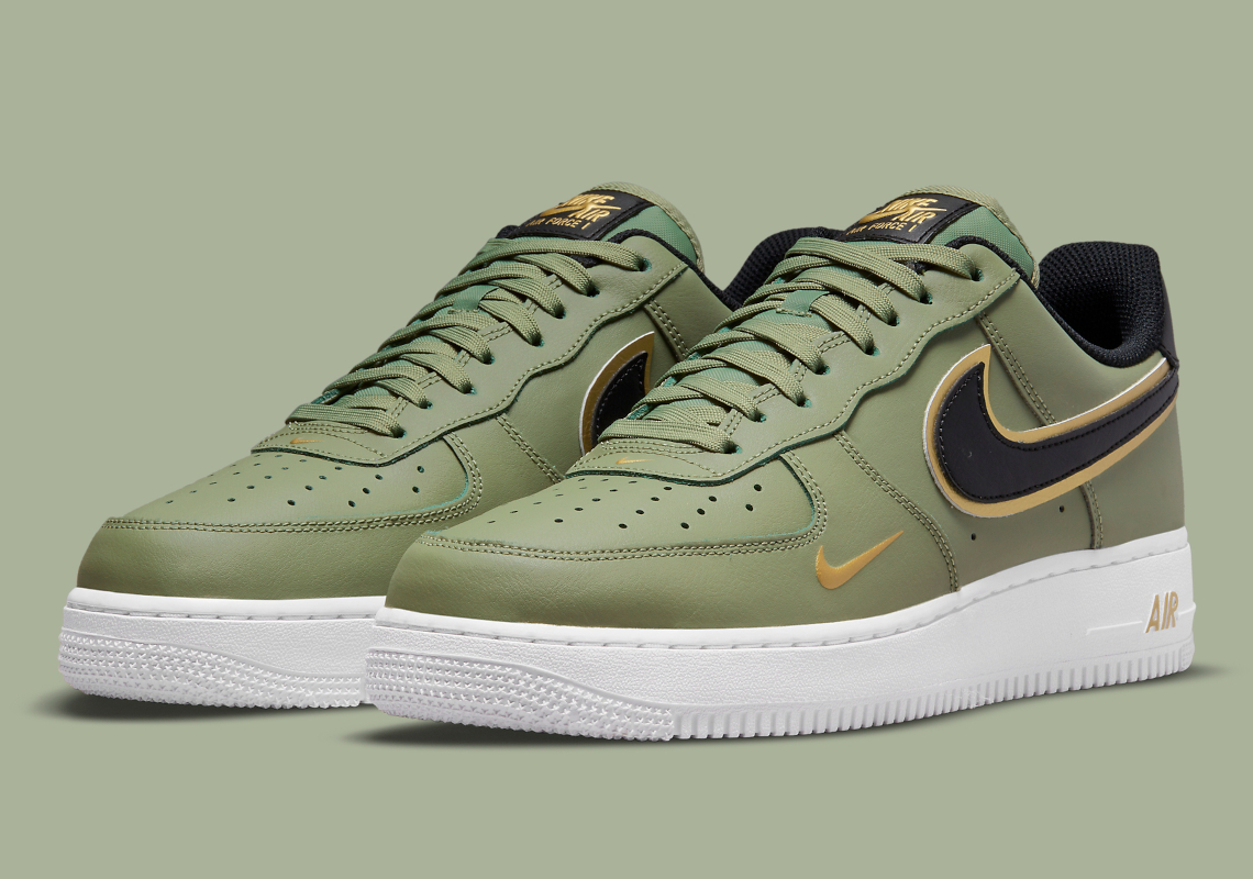 Men's Air Force 1 Low Olive Green Shoes 020165