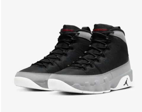 Men's Running Weapon Air Jordan 9 Blck/Grey Shoes 00231251