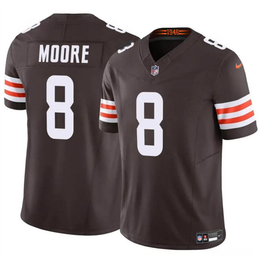 Youth Brown Cleveland Browns #8 Elijah Moore 2023 F.U.S.E Vapor Limited Stitched Football Jersey
